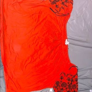 H&M crop top over the shoulder shirt